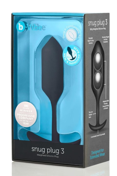 B-VIBE SNUG PLUG 3 BLACK B-VIBE SNUG PLUG 3 BLACK