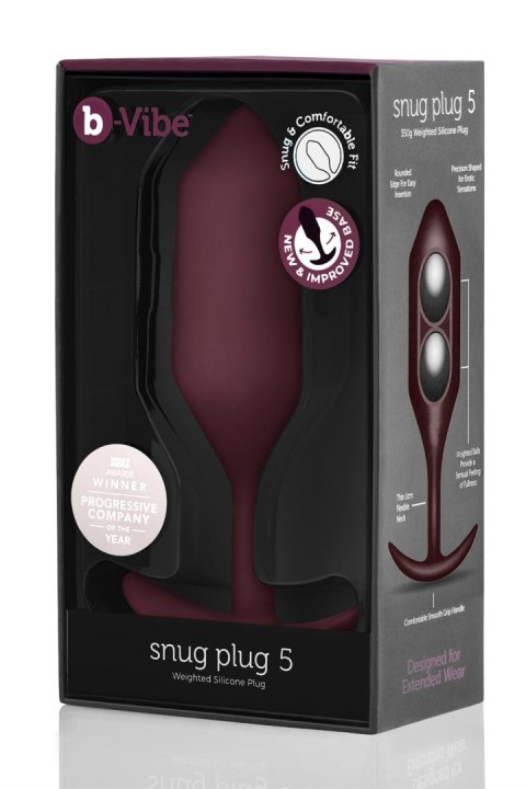 B-VIBE SNUG PLUG 5 DARK RED B-VIBE SNUG PLUG 5 DARK RED