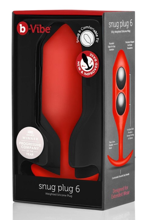 B-VIBE SNUG PLUG 6 RED B-VIBE SNUG PLUG 6 RED