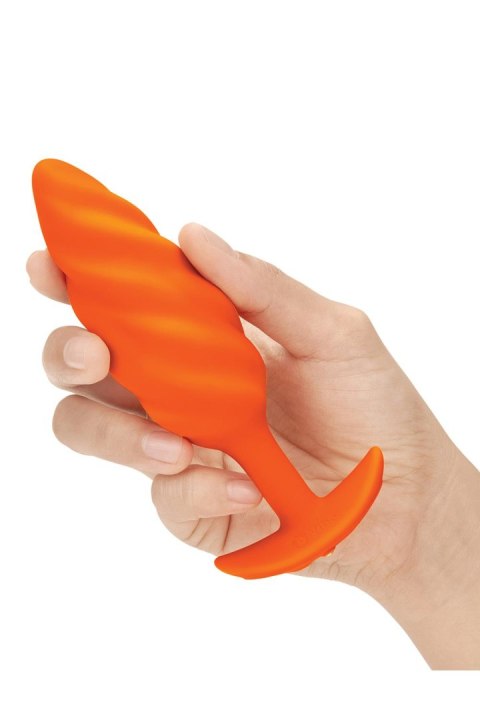 B-VIBE SWIRL TEXTURE PLUG ORANGE B-VIBE SWIRL TEXTURE PLUG ORANGE