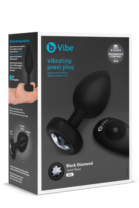 B-VIBE VIBRATING JEWEL PLUG XXL BLACK B-VIBE VIBRATING JEWEL PLUG XXL BLACK