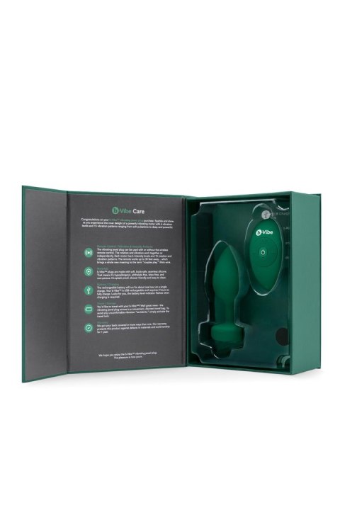 B-VIBE VIBRATING JEWEL PLUG M/L EMERALD GREEN B-VIBE VIBRATING JEWEL PLUG M/L EMERALD GREEN