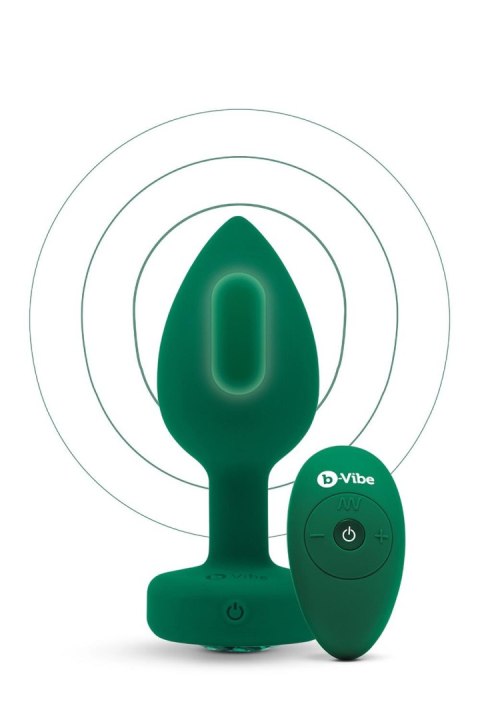 B-VIBE VIBRATING JEWEL PLUG M/L EMERALD GREEN B-VIBE VIBRATING JEWEL PLUG M/L EMERALD GREEN