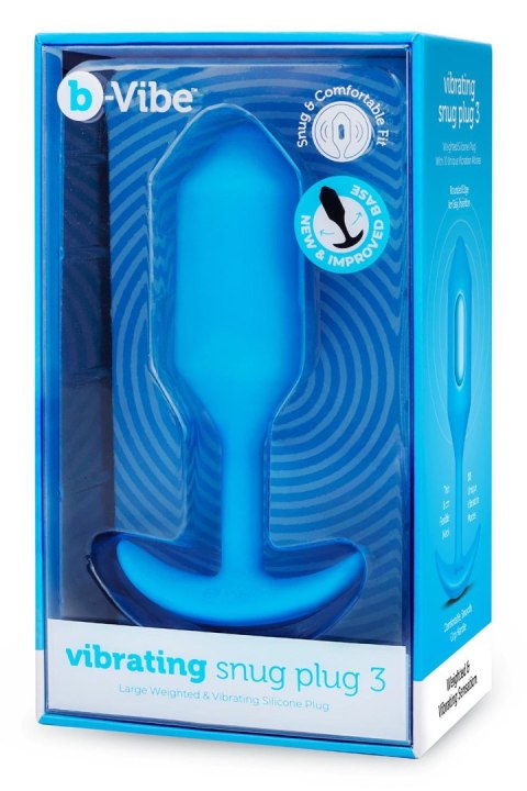 B-VIBE VIBRATING SNUG PLUG 3 BLUE B-VIBE VIBRATING SNUG PLUG 3 BLUE