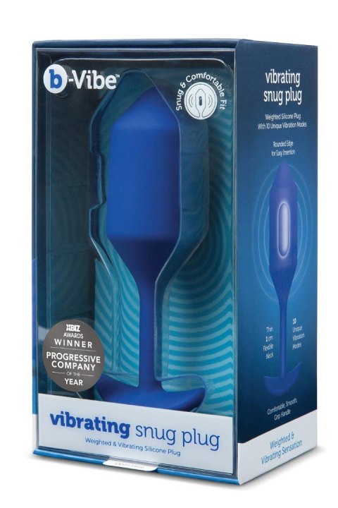 B-VIBE VIBRATING SNUG PLUG 4 NAVY B-VIBE VIBRATING SNUG PLUG 4 NAVY