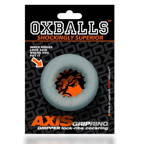 Oxballs - Axis Rib Griphold Cockring Ice Transp. Oxballs - Axis Rib Griphold Cockring Ice Transp.