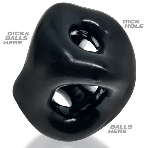 Oxballs - Tri-Sport XL Thicker 3-Ring Cockring Black Oxballs - Tri-Sport XL Thicker 3-Ring Cockring Black