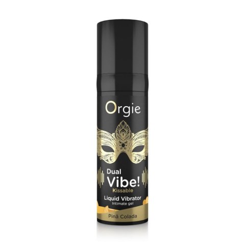 ORGIE DUAL VIBE! PINA COLADA KISSABLE LIQUID VIBRATOR - 15 ML ORGIE DUAL VIBE! PINA COLADA KISSABLE LIQUID VIBRATOR - 15 ML