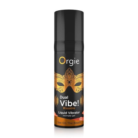 ORGIE DUAL VIBE! SEX ON THE BEACH KISSABLE LIQUID VIBRATOR - 15 ML ORGIE DUAL VIBE! SEX ON THE BEACH KISSABLE LIQUID VIBRATOR - 15 ML
