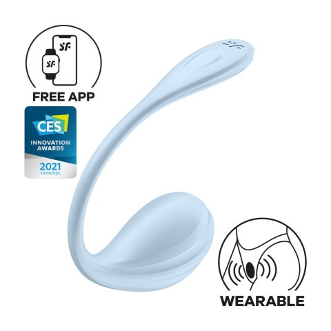 Satisfyer Smooth Petal Connect App - wibrator dla par - jasnoniebieski Satisfyer Smooth Petal Connect App - wibrator dla par - jasnoniebieski
