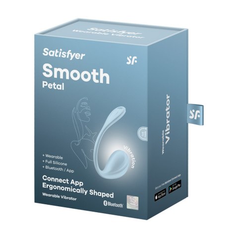 Satisfyer Smooth Petal Connect App - wibrator dla par - jasnoniebieski Satisfyer Smooth Petal Connect App - wibrator dla par - jasnoniebieski