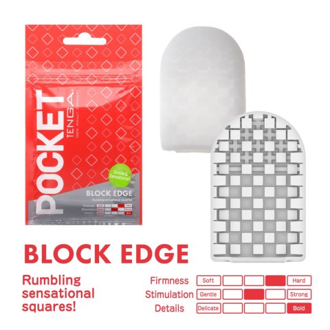 Tenga - Pocket Stroker Block Edge Tenga - Pocket Stroker Block Edge