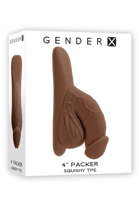 GENDER X 4 INCH PACKER DARK FLESH GENDER X 4 INCH PACKER DARK FLESH