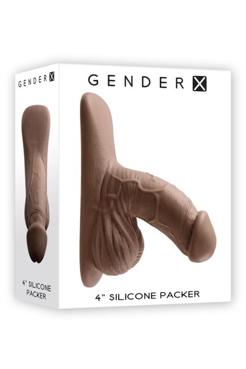 GENDER X 4 INCH SILICONE PACKER DARK GENDER X 4 INCH SILICONE PACKER DARK