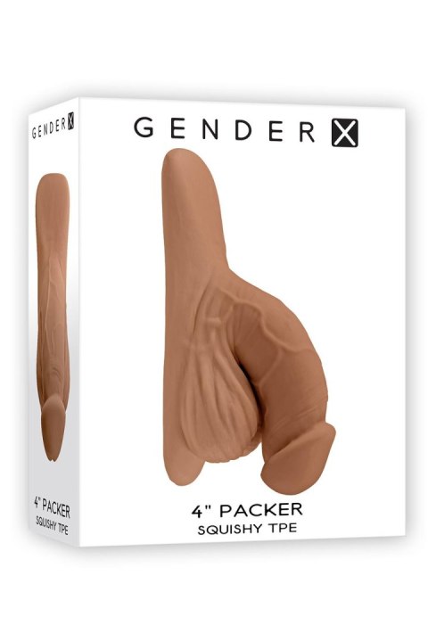 GENDER X 4INCH PACKER, MOCCA FLESH GENDER X 4INCH PACKER, MOCCA FLESH