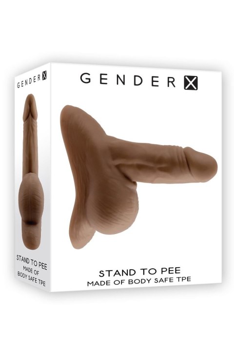 GENDER X TPE STAND TO PEE DARK FLESH GENDER X TPE STAND TO PEE DARK FLESH