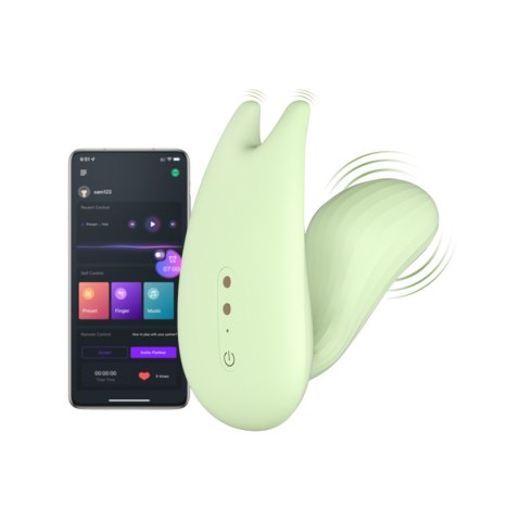 Magic Motion - inteligentny wibrator do noszenia Umi z podwójnym silnikiem, zielony Magic Motion - inteligentny wibrator do noszenia Umi z podwójnym silnikiem, zielony