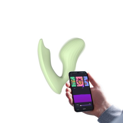 Magic Motion - inteligentny wibrator do noszenia Umi z podwójnym silnikiem, zielony Magic Motion - inteligentny wibrator do noszenia Umi z podwójnym silnikiem, zielony