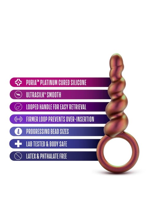 BLUSH ANAL ADVENTURES MATRIX DUO LOOP PLUG COPPER BLUSH ANAL ADVENTURES MATRIX DUO LOOP PLUG COPPER