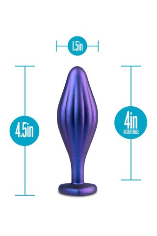 BLUSH ANAL ADVENTURES MATRIX WAVY BLING PLUG SAPPHIRE