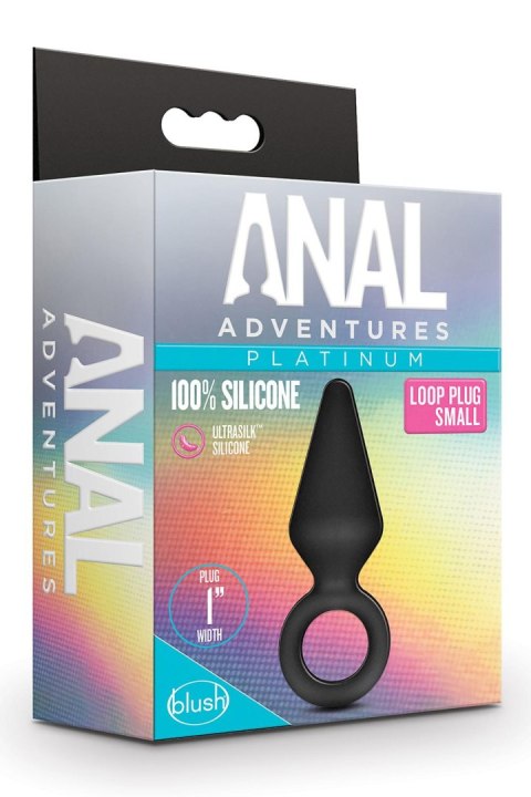 BLUSH ANAL ADVENTURES PLATINUM LOOP PLUG - SMALL BLUSH ANAL ADVENTURES PLATINUM LOOP PLUG - SMALL
