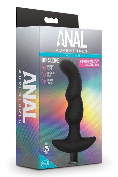 BLUSH ANAL ADVENTURES PLATINUM PROSTATE MASSAGER 03 BLUSH ANAL ADVENTURES PLATINUM PROSTATE MASSAGER 03