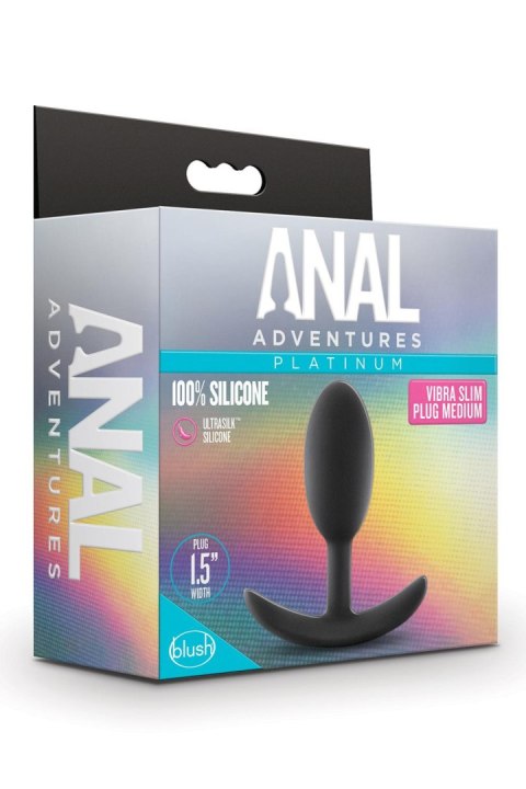 BLUSH ANAL ADVENTURES PLATINUM VIBRA SLIM PLUG - MEDIUM BLUSH ANAL ADVENTURES PLATINUM VIBRA SLIM PLUG - MEDIUM