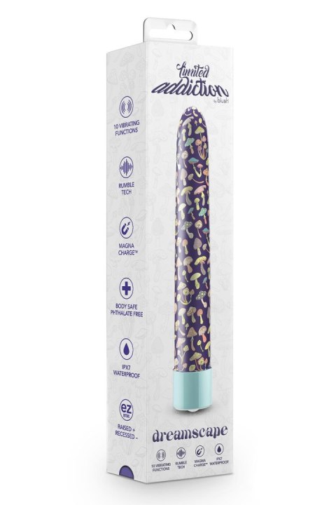BLUSH LIMITED ADDICTION DREAMSCAPE 7 INCH RECHARGEABLE VIBE BLUE BLUSH LIMITED ADDICTION DREAMSCAPE 7 INCH RECHARGEABLE VIBE BLUE