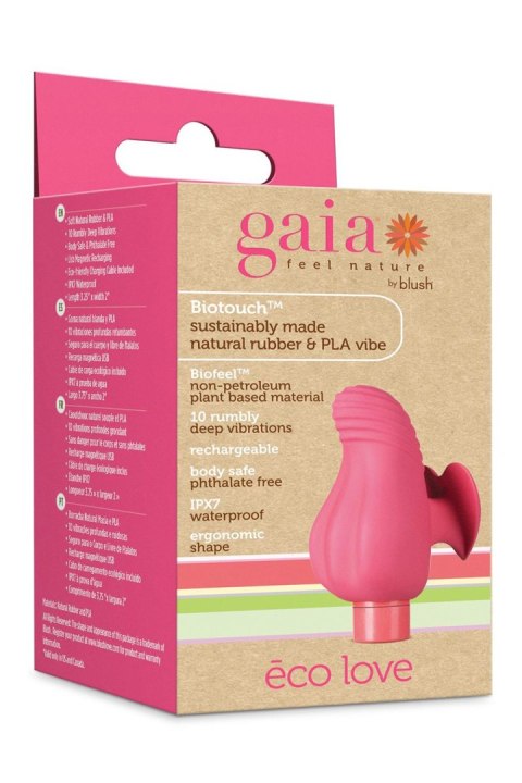 BLUSH STYMULATOR ŁECHTACZKI GAIA ECO LOVE CORAL BLUSH STYMULATOR ŁECHTACZKI GAIA ECO LOVE CORAL