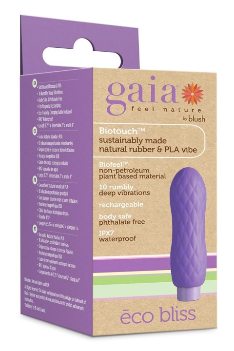 BLUSH WIBRATOR GAIA ECO BLISS LILAC BLUSH WIBRATOR GAIA ECO BLISS LILAC