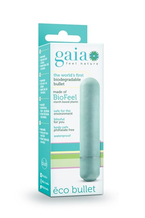 BLUSH WIBRATOR GAIA ECO BULLET AQUA BLUSH WIBRATOR GAIA ECO BULLET AQUA