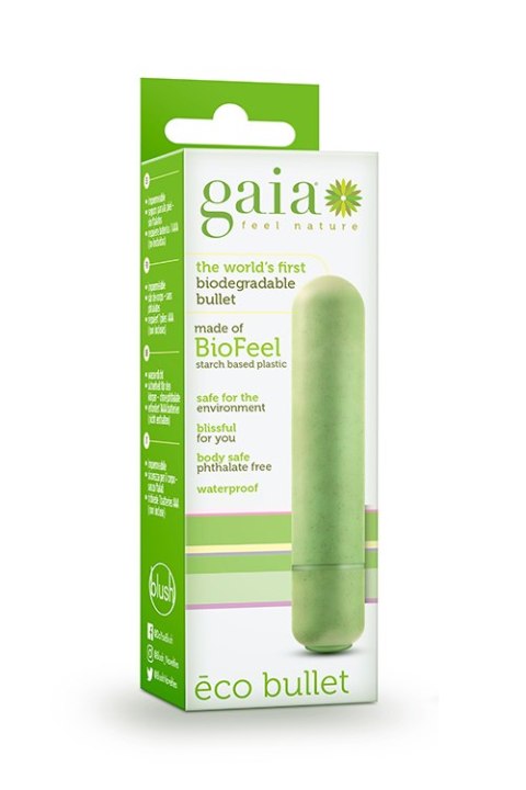 BLUSH WIBRATOR GAIA ECO BULLET GREEN BLUSH WIBRATOR GAIA ECO BULLET GREEN