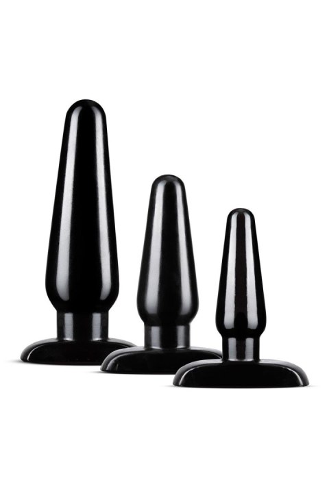 BLUSH ZESTAW KORKÓW ANAL ADVENTURES BASIC PLUG KIT BLACK BLUSH ZESTAW KORKÓW ANAL ADVENTURES BASIC PLUG KIT BLACK