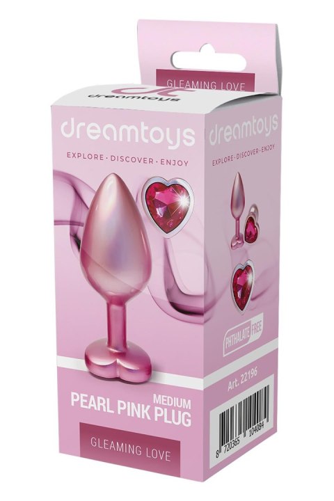 DREAMTOYS KOREK ANALNY GLEAMING LOVE PEARL PINK PLUG MEDIUM DREAMTOYS KOREK ANALNY GLEAMING LOVE PEARL PINK PLUG MEDIUM