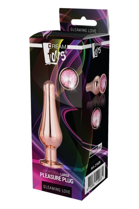 DREAMTOYS KOREK ANALNY GLEAMING LOVE ROSE GOLD PLEASURE PLUG L DREAMTOYS KOREK ANALNY GLEAMING LOVE ROSE GOLD PLEASURE PLUG L