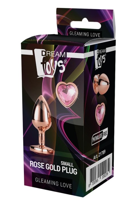 DREAMTOYS KOREK ANALNY GLEAMING LOVE ROSE GOLD PLUG SMALL DREAMTOYS KOREK ANALNY GLEAMING LOVE ROSE GOLD PLUG SMALL