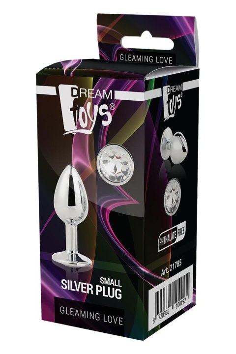 DREAMTOYS KOREK ANALNY GLEAMING LOVE SILVER PLUG SMALL DREAMTOYS KOREK ANALNY GLEAMING LOVE SILVER PLUG SMALL