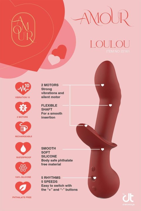 DREAMTOYS WIBRATOR AMOUR FLEXIBLE G-SPOT DUO VIBE LOULOU DREAMTOYS WIBRATOR AMOUR FLEXIBLE G-SPOT DUO VIBE LOULOU