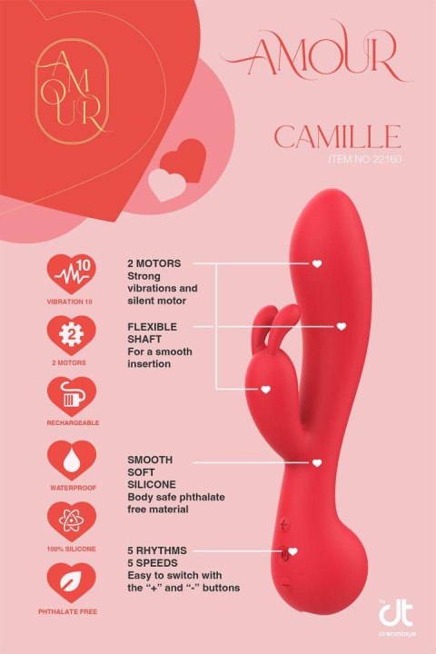 DREAMTOYS WIBRATOR KRÓLICZEK AMOUR RABBIT VIBE CAMILLE DREAMTOYS WIBRATOR KRÓLICZEK AMOUR RABBIT VIBE CAMILLE