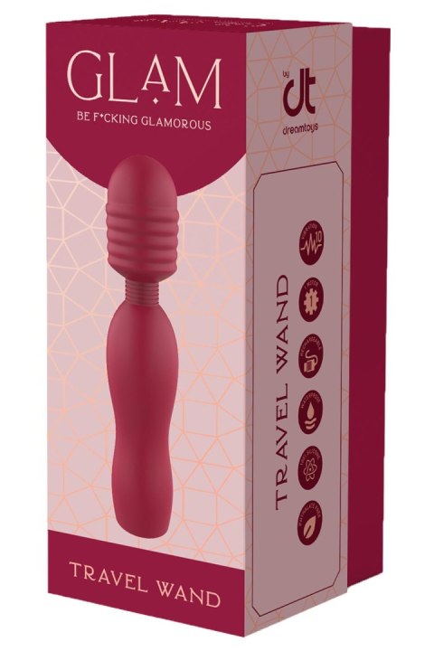 DREAMTOYS WIBRATOR RÓŻDŻKA GLAM TRAVEL WAND DREAMTOYS WIBRATOR RÓŻDŻKA GLAM TRAVEL WAND