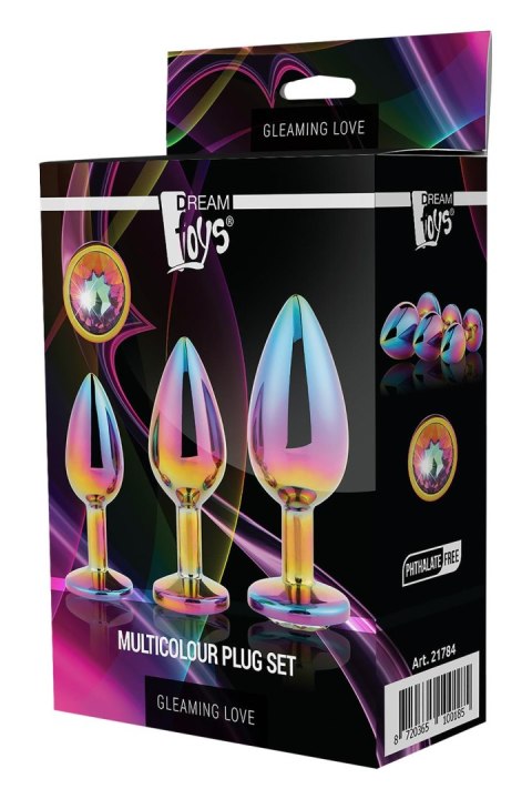 DREAMTOYS ZESTAW KORKÓW GLEAMING LOVE MULTICOLOUR PLUG SET DREAMTOYS ZESTAW KORKÓW GLEAMING LOVE MULTICOLOUR PLUG SET