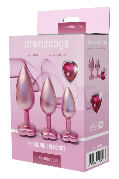 DREAMTOYS ZESTAW KORKÓW GLEAMING LOVE PEARL PINK PLUG SET DREAMTOYS ZESTAW KORKÓW GLEAMING LOVE PEARL PINK PLUG SET