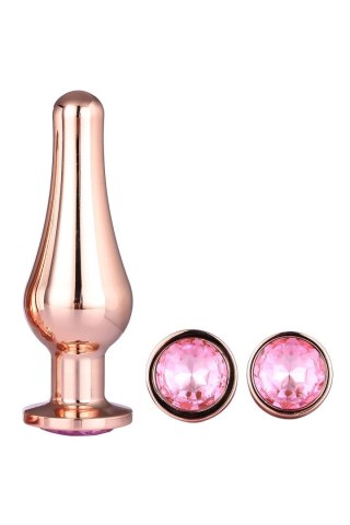 DREAMTOYS ZESTAW KORKÓW GLEAMING LOVE PLEASURE SET ROSE GOLD