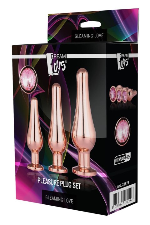 DREAMTOYS ZESTAW KORKÓW GLEAMING LOVE PLEASURE SET ROSE GOLD DREAMTOYS ZESTAW KORKÓW GLEAMING LOVE PLEASURE SET ROSE GOLD