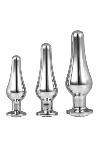 DREAMTOYS ZESTAW KORKÓW GLEAMING LOVE PLEASURE SET SILVER