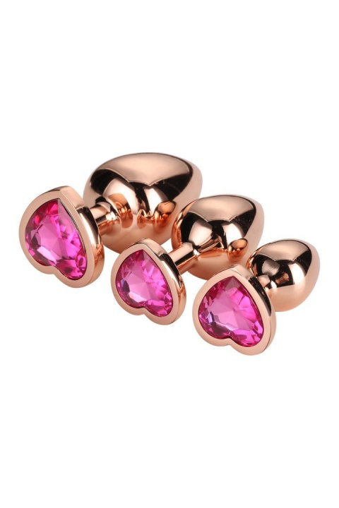 DREAMTOYS ZESTAW KORKÓW GLEAMING LOVE ROSE GOLD PLUG SET DREAMTOYS ZESTAW KORKÓW GLEAMING LOVE ROSE GOLD PLUG SET