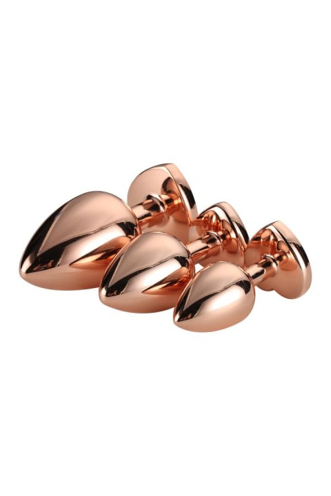 DREAMTOYS ZESTAW KORKÓW GLEAMING LOVE ROSE GOLD PLUG SET DREAMTOYS ZESTAW KORKÓW GLEAMING LOVE ROSE GOLD PLUG SET