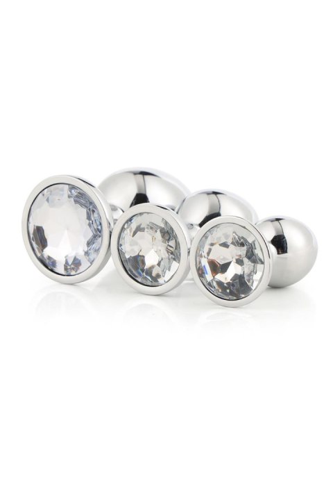DREAMTOYS ZESTAW KORKÓW GLEAMING LOVE SILVER PLUG SET DREAMTOYS ZESTAW KORKÓW GLEAMING LOVE SILVER PLUG SET