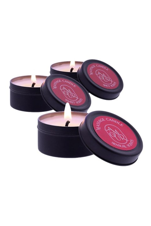 DREAMTOYS ZESTAW ŚWIEC AMOUR MASSAGE CANDLE SET OF 3 SCENTS DREAMTOYS ZESTAW ŚWIEC AMOUR MASSAGE CANDLE SET OF 3 SCENTS