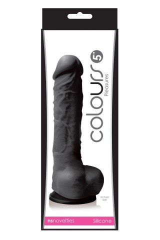 NS NOVELTES DILDO COLOURS PLEASURES 5INCH BLACK